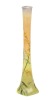 Legras Tall Vase Pate de Verre with Acid Etched Flowers in Hand Painted Enamel