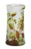 Kralik Bohemian Cameo Glass Having Three Layers Acid Etched to Create Lilac Blossoms and Leaves