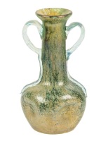 Loetz Two -Handled Iridescent Streaked Vase Of Superior Quality
