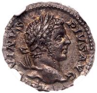 Caracalla, AD 198-217. Silver Denarius (3.37 g), Rome AD 208.
