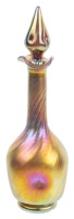 Steuben Gold "Aurene" Iridescent Bottle with Stopper.