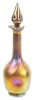 Steuben Gold "Aurene" Iridescent Bottle with Stopper.