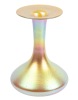 Steuben "Aurene" Gold, Red, Green and Blue Iridescent Flat-Bottomed Vase