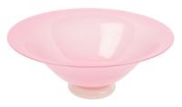 Steuben Jade Glass Bowl in Rosaline Colored Glass with Alabaster Foot