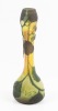 Legras Wheel Cut Cameo Glass Bud Vase Signed.