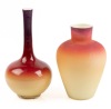 Hobbs Brockunier Wheeling Peachblow Vases, Late 1800s, American, Wheeling, West Virginia