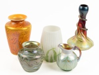 Five Piece Collection of Glass That Would be Very Much in Style During the the Global Pop Art Movement in the 1960s