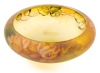 Pairpoint Glass Company, Sagamore, Massachusetts Scarce Reverse Painted Console Bowl with Chipped Ice Finish