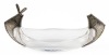 American Made Crystal and Sterling Silver Canoe Dish for Condiments ca. early 1900s and Popular at the Lewis and Clark C
