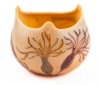 Legras, Small Trefoil Shaped Bowl with Fine Acid Etched, Undersea Motif