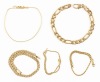 Five (5) Ladies Chain Bracelets in 14K Yellow Gold