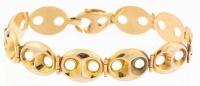 Mid-Century Modern Italian 14K Yellow Gold Bracelet