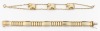 Two Ladies 14K Yellow Gold Bracelets, One Especially Fine for Dog Lovers