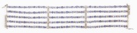 Ladies Tanzanite and Diamond Bracelet in 14K White Gold