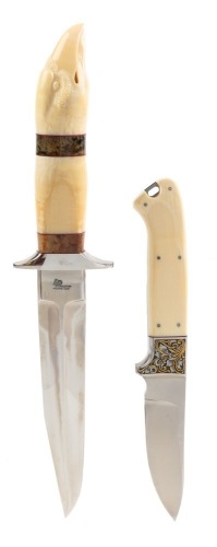 Two Pendleton Knives One of Considerable Interest Given the Pommel
