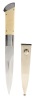 Charles Weiss Collector's Bowie Knife with Bone Scales and Stainless Steel Scabbard