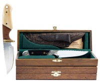 Two Impressive Hunting Knives by S. Mackrill Knives from Johannesburg, South Africa