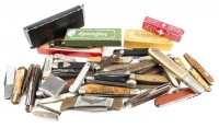 Thirty Plus (30+) Folding Knives, Some Quite Vintage of every Maker One Might Think of Including Remington
