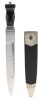 Weiss Knife Makers, Phoenix: Intimidating Long Knife with a High Mirror Finish and no Frills Buffalo Horn Scales with Sc