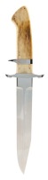 Lloyd Pendleton Bowie Knife with Mammoth Tusk Scales