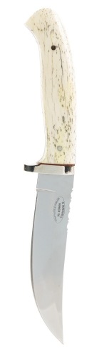 Stephen Mackrell Jr. Hunting Knife with Petrified Mammoth Tusk Scales