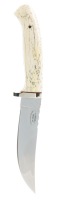 Stephen Mackrell Jr. Hunting Knife with Petrified Mammoth Tusk Scales
