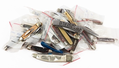 30+ Folding or Pocket Knives in Mostly Unused Condition.