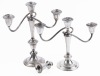 Pair of Gorham Sterling Silver Candelabras Weighted and Reinforced