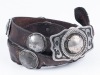 Striking Navajo Style Concho Belt Using Nine (9) US Liberty Head Silver Dollars