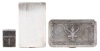 Two Sterling Silver Cigarette Cases one with Matching Lighter