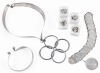 Collection of Mexican and Spanish Silver: Very Unusual Necklace & Cuff, 20 Centavos Bracelet with One Peso Coin and Silv