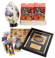 Diverse Collection of Football Ephemera Superbowl and Individual Player's Material
