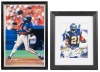 Two Boldly Signed Color Photographs: LaDainian Tomlinson San Diego Chargers and J. Dwight Smith, Chicago Cubs