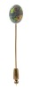 Antique 14K Yellow Gold Australian Opal Stick Pin