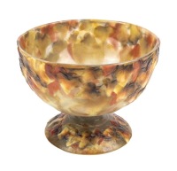 Outstanding Pat&Atilde;&copy; de Verre Compote Completely Encircled with Grape Vine Leaves Turning Colors in the Fall by G. Argy Rous