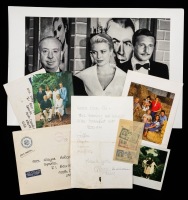 Personal Group of Letters and Signed Cards by Grace Kelly, Princess Grace of Monaco and Prince Rainier