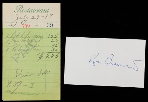 Two Very Collectible Autographs: Simon Lake, Inventor of Modern Submarine and UK Runner and Neurologist Roger Bannister