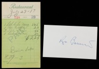 Two Very Collectible Autographs: Simon Lake, Inventor of Modern Submarine and UK Runner and Neurologist Roger Bannister