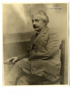 Albert Einstein: Rare, Double Signed and Double Dated, 1935, Premium 8 x 10" Photo