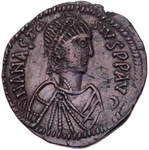 Anastasius I. &Atilde;&dagger; Follis (18.68 g), 491-518