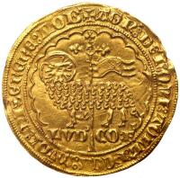 Belgium: Flanders. Louis II de Male (1346-1384). Gold Mouton d'or, undated