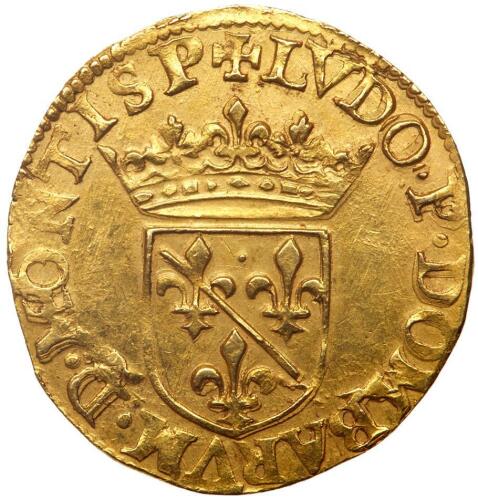 France: Dombes. Louis II of Bourbon-Montpensier (1560-1582). Gold 2 Ecu d'or or 1 Pistole, 1578