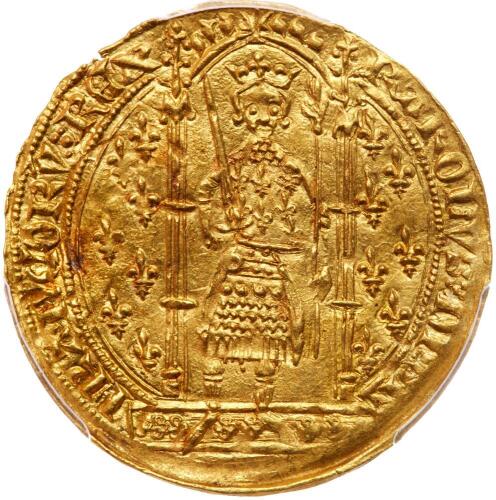 France. Charles V (1364-1380). Gold Franc a Pied, undated