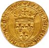 France. Charles VI (1380-1422). Gold Ecu d' or a la couronne, undated
