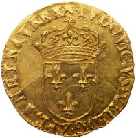 France. Louis XIII (1610-1643). Gold Ecu d'or, 1632-X