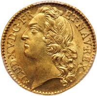 France. Louis XV (1715-1774). Gold Louis d'or au bandeau, 1741-B