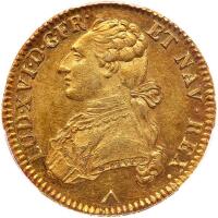 France. Louis XVI (1774-1793). Gold Double Louis d' or au buste habille, 1781-W