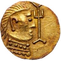 Great Britain. Anglo-Saxon, Kent, Eadbald, 616-640 "Witmen". Gold Thrymsa Shilling, 1.31 g. c 630-640.