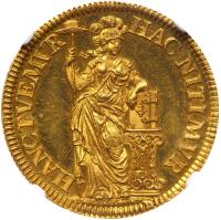 Netherlands: Holland. Gulden Struck in Gold, 1681