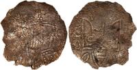 Vladimir I, the Great, 980-1015. Srebrennik. 1.65 gm. Type III.